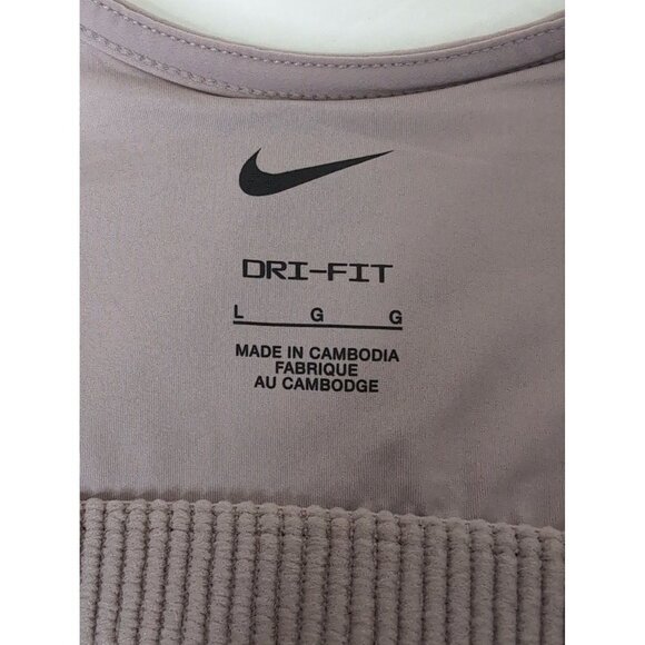 Nike Bliss Training Dress Womens L Mauve Attached Shorts Athletic Tennis - Picture 6 of 15